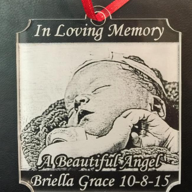 In Loving Memory Baby Christmas Ornament