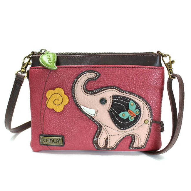 Personalized Elephant Crossbody Vegan Leather Bag 