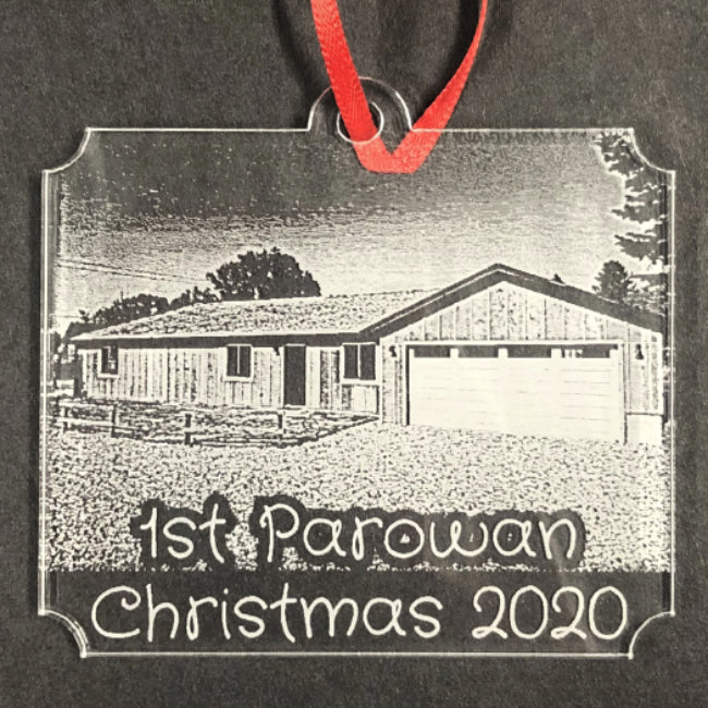 Personalized Home & Car Photo Christmas Ornament