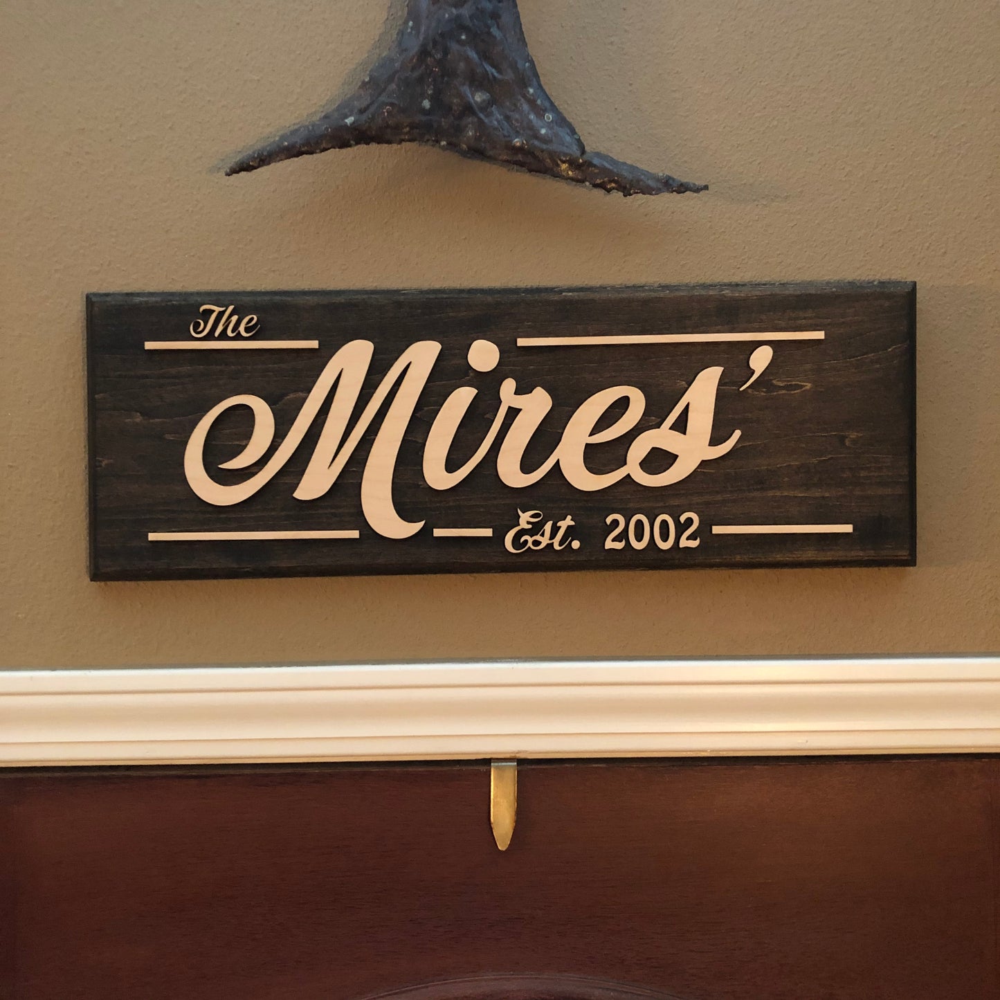 Custom Family Name Sign