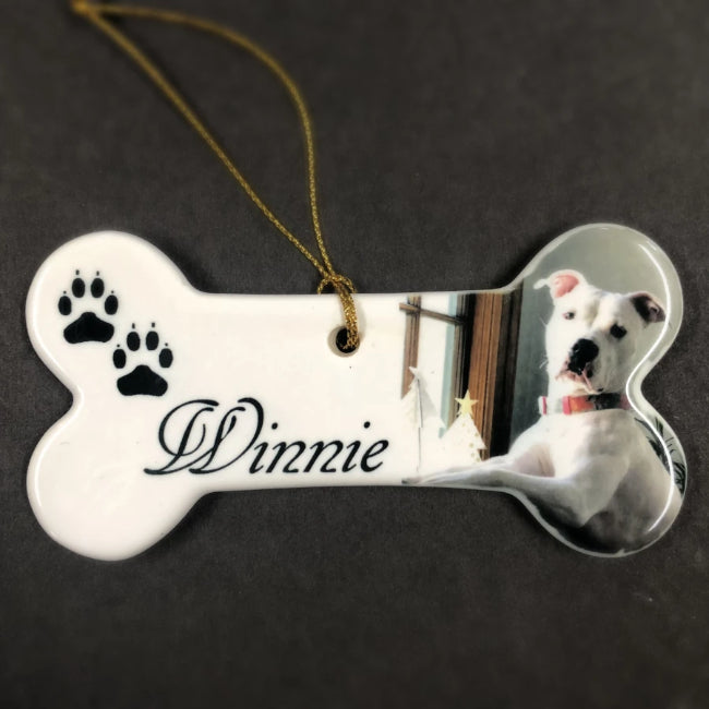 Personalized Photo Dog Ornament with Picture of your best friend Custom Picture Gifts for Dog Lovers | Enchanted Memories, Custom Engraving & Unique Gifts