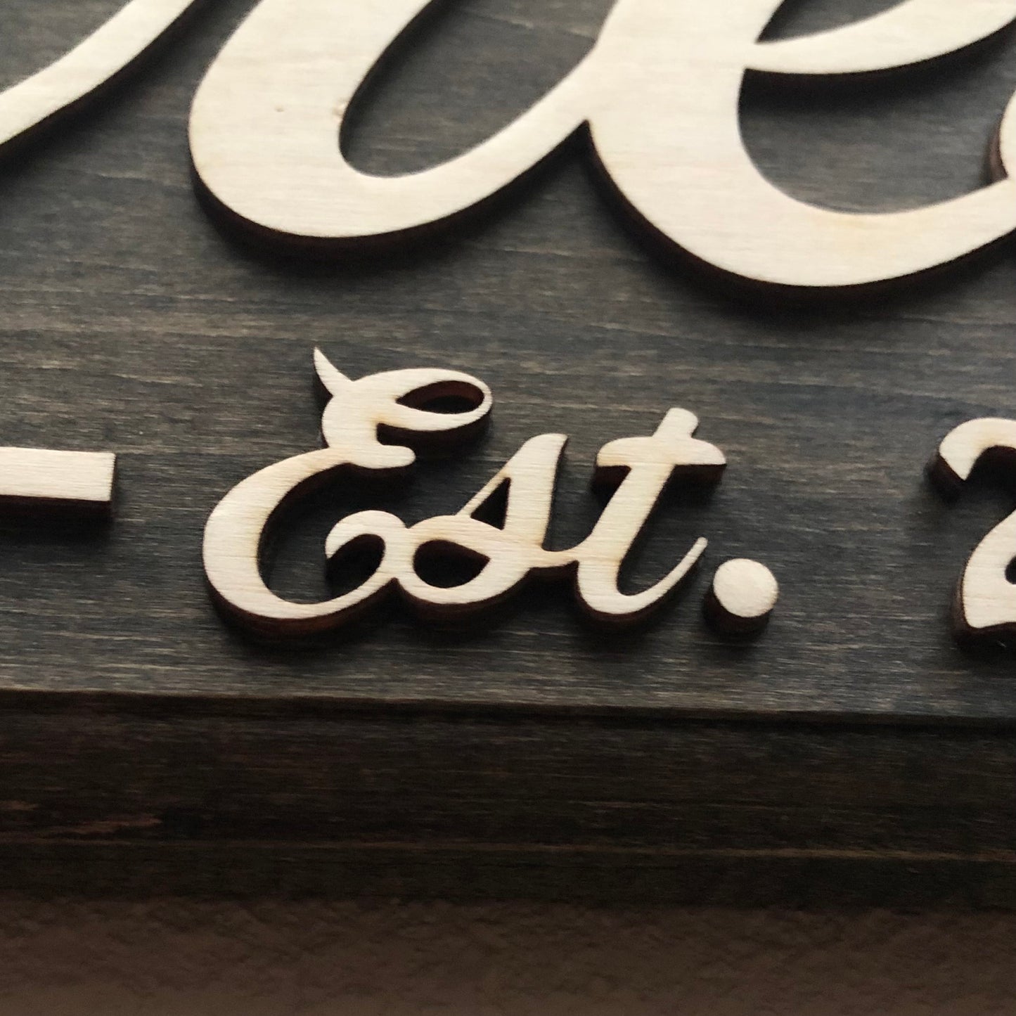 Custom Family Name Sign