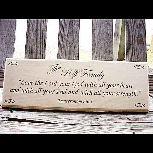 Personalized Family Solid Basswood Sign engraved with your family name or special wording.- Enchanted Memories, Custom Engraving & Unique Gifts