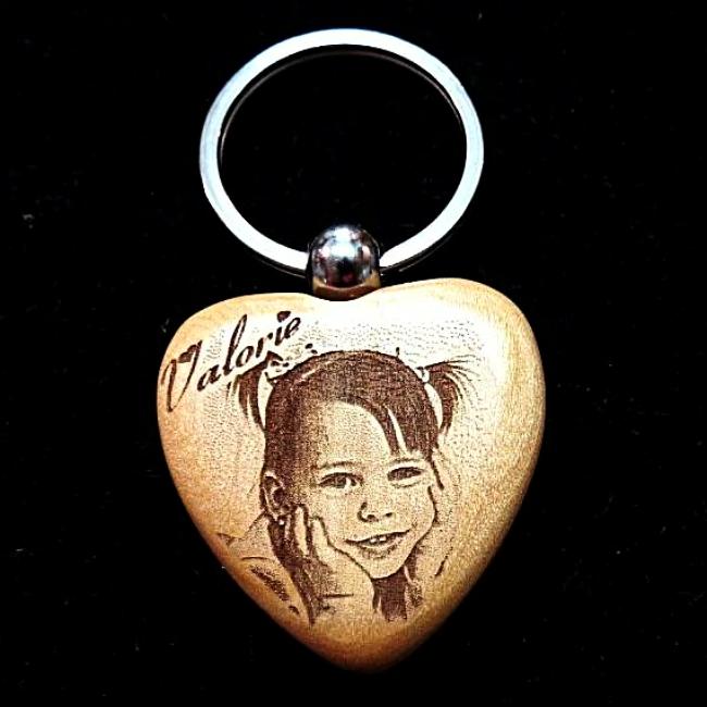 Our keychain engraved with your picture is a perfect affordable photo gift, etched picture key chain, personalized keychain | Enchanted Memories