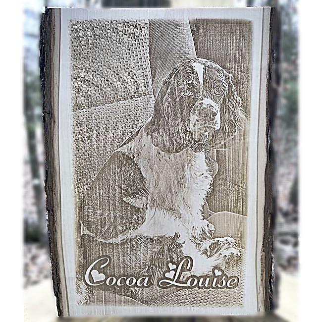 Custom Picture in wood engraved with your favorite photograph to display and enjoy for all time.