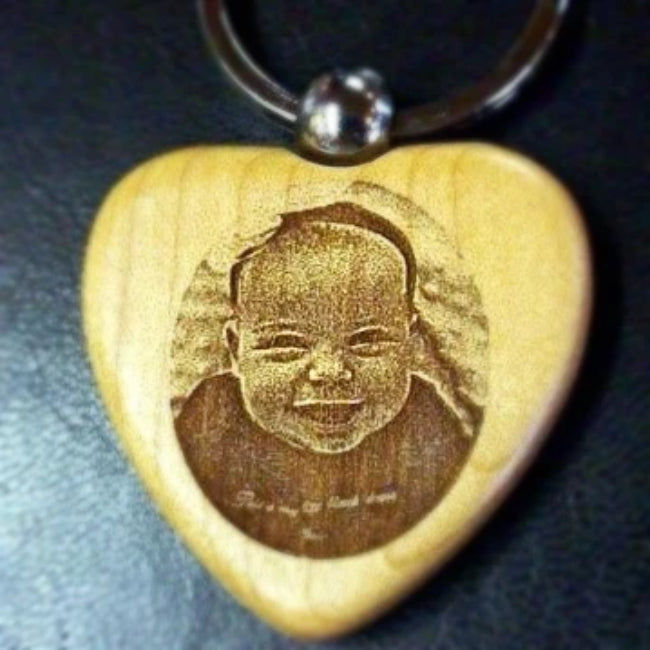 Our keychain engraved with your picture is a perfect affordable photo gift, etched photo key chain, personalized keychain | Enchanted Memories