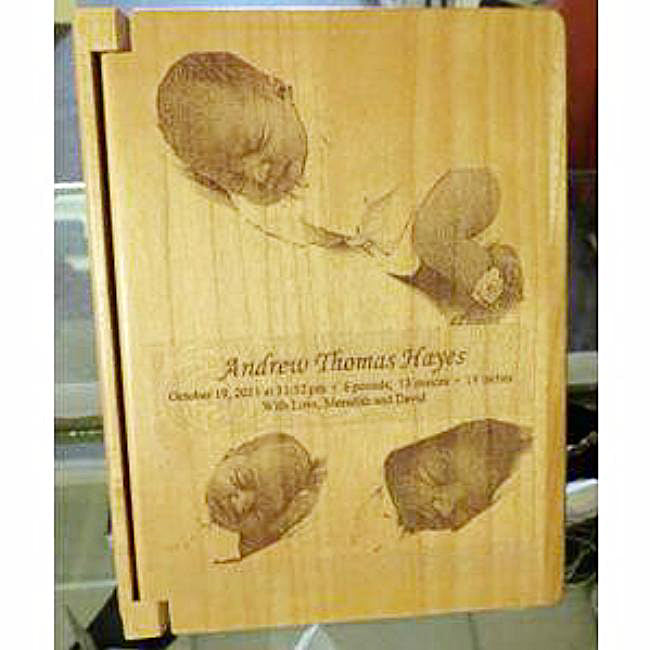 Personalized Wood Photo Album - Enchanted Memories, Custom Engraving & Unique Gifts