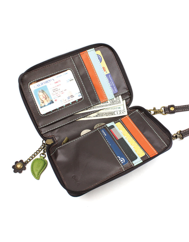 CHALA Crossbody Cell Phone Case/Wallet - Paw Print - Enchanted Memories, Custom Engraving & Unique Gifts