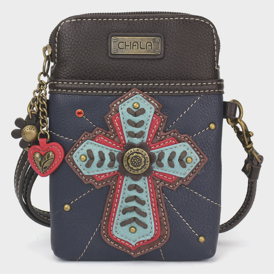 CHALA Crossbody Cell Phone Case - Cross Chevron