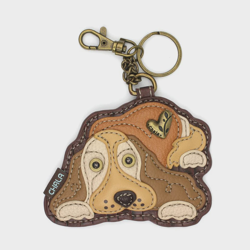 CHALA Cocker Spaniel Keyfob, Coin Purse, Purse Charm