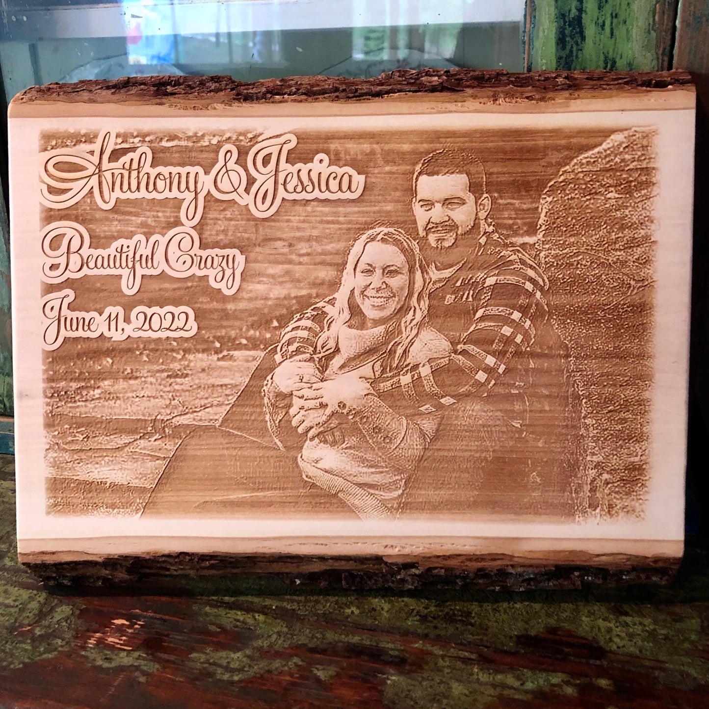 Wedding Picture Wooden Photo Plaque