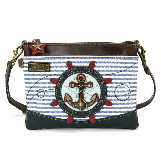 CHALA Mini Crossbody Black and Anchor - Enchanted Memories, Custom Engraving & Unique Gifts