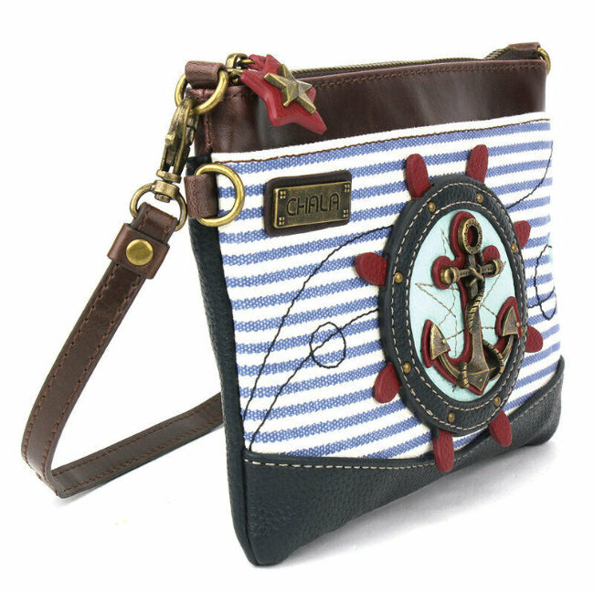 CHALA Mini Crossbody Black and Anchor - Enchanted Memories, Custom Engraving & Unique Gifts