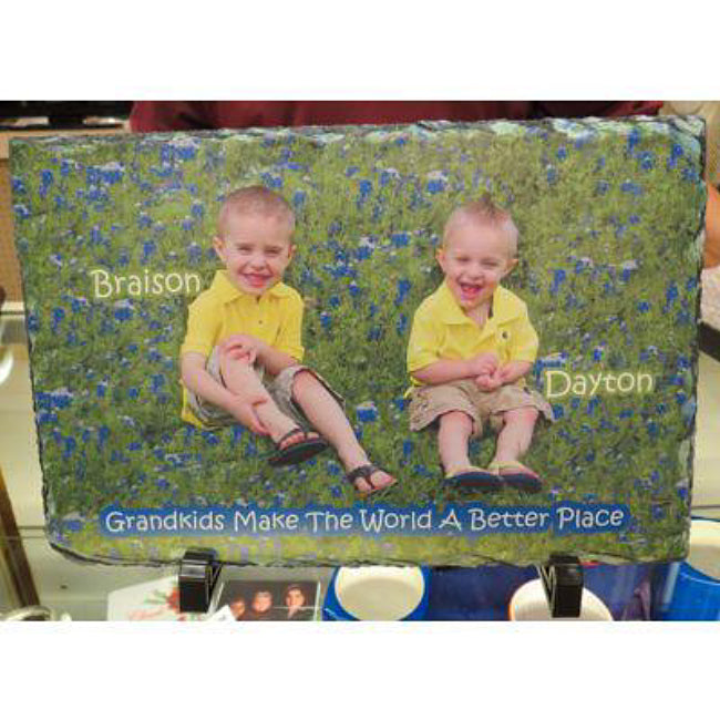 Personalized Photo Slate Plaques - Enchanted Memories, Custom Engraving & Unique Gifts