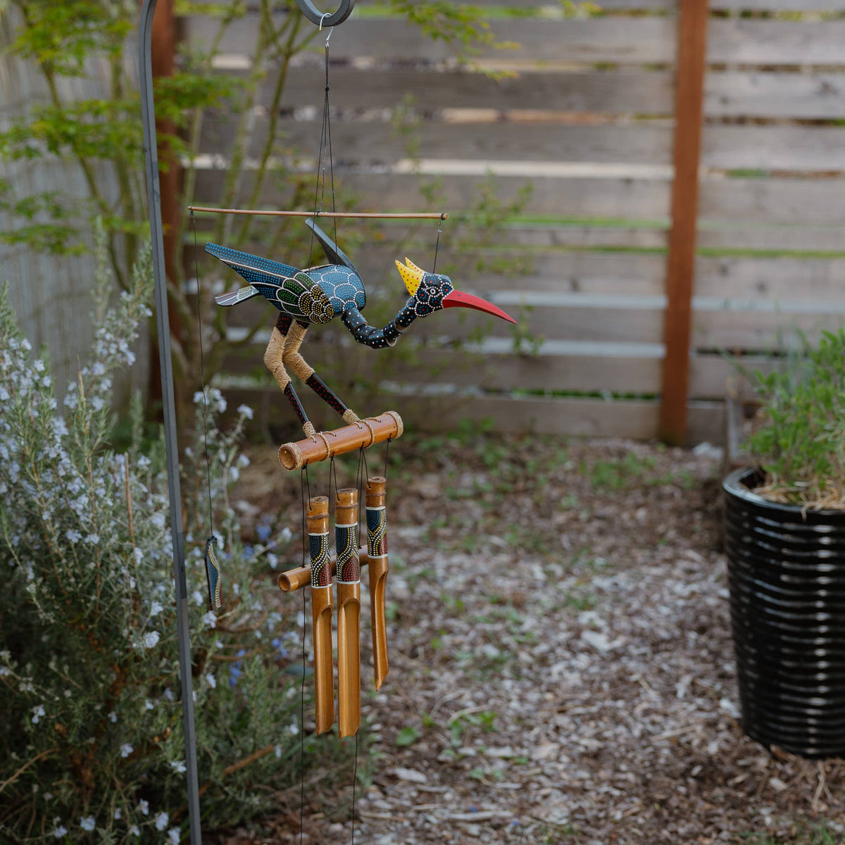 Abby Bobbing Head Bamboo Wind Chime