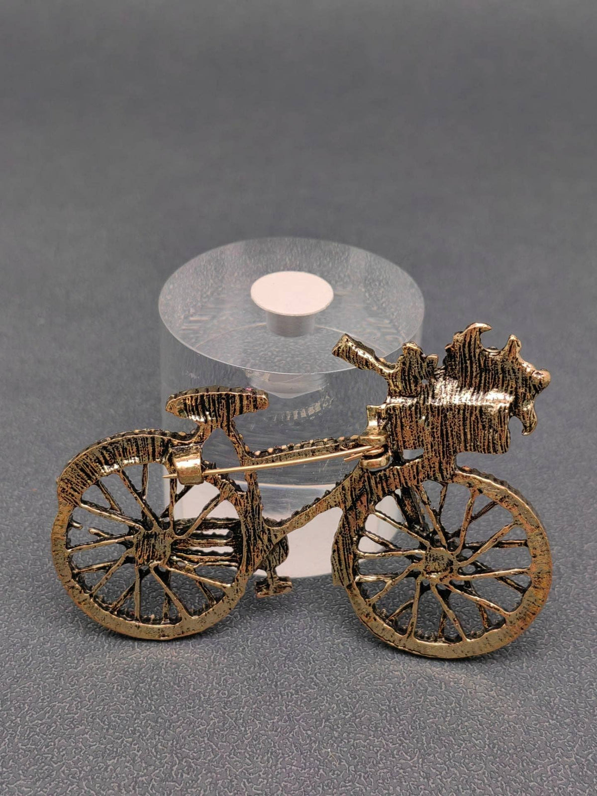 Creative Colorful Rhinestone Bicycle Brooch
