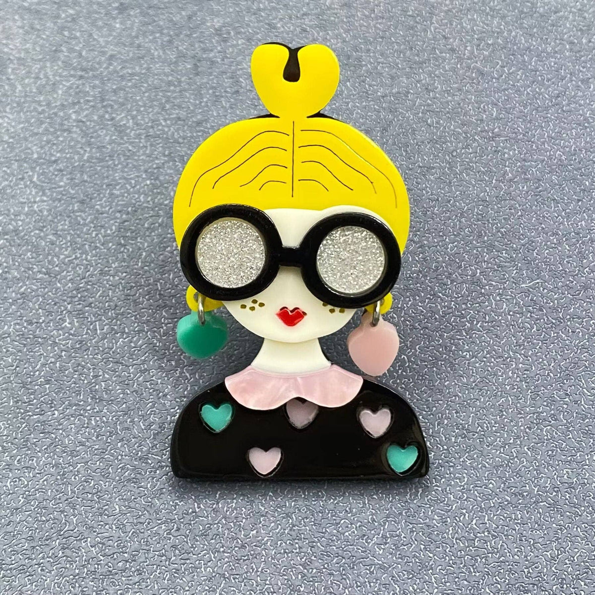 Creative Beauty Acrylic Brooch - MIO63659
