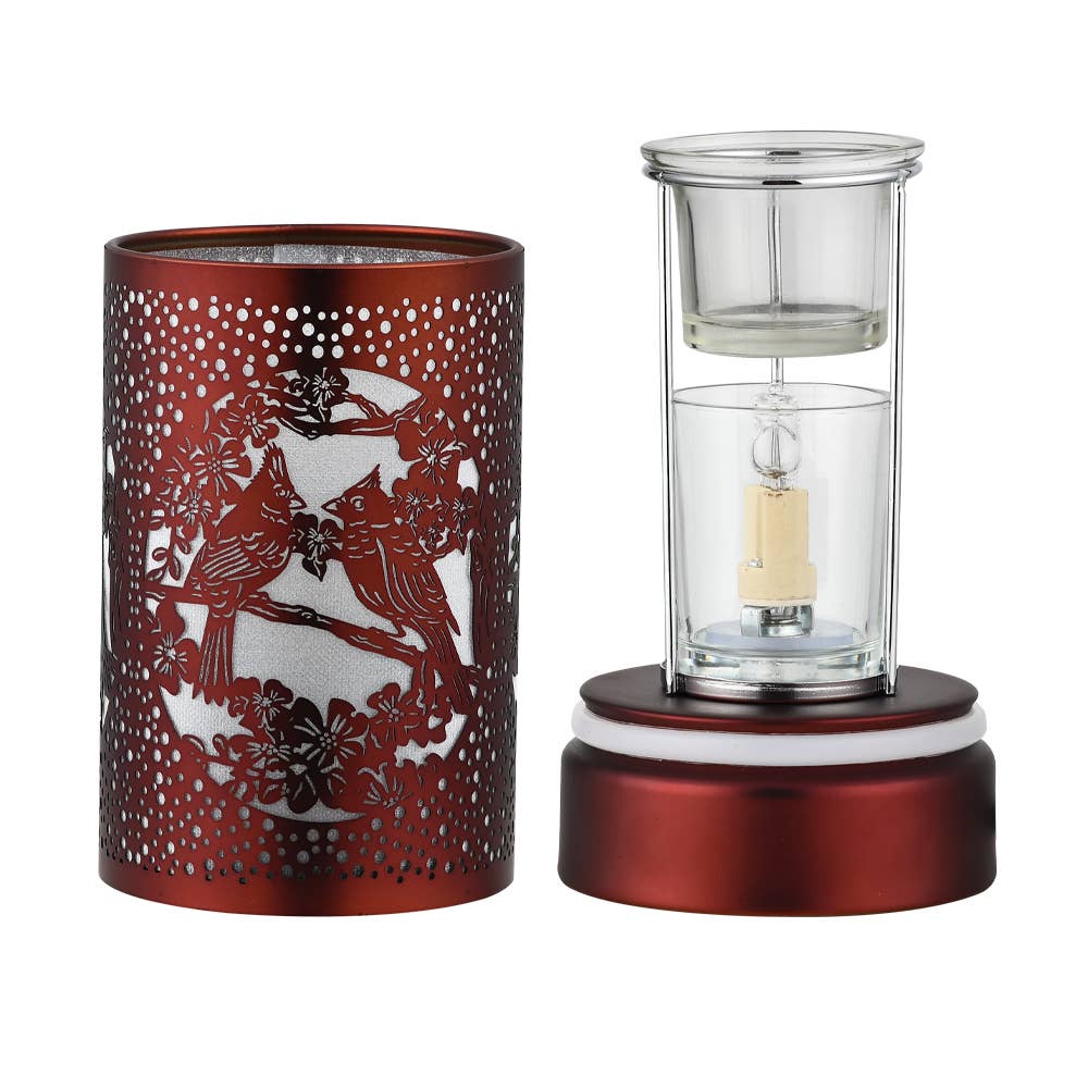 7" Touch lamp/Oil burner/Wax warmer- Cardinals