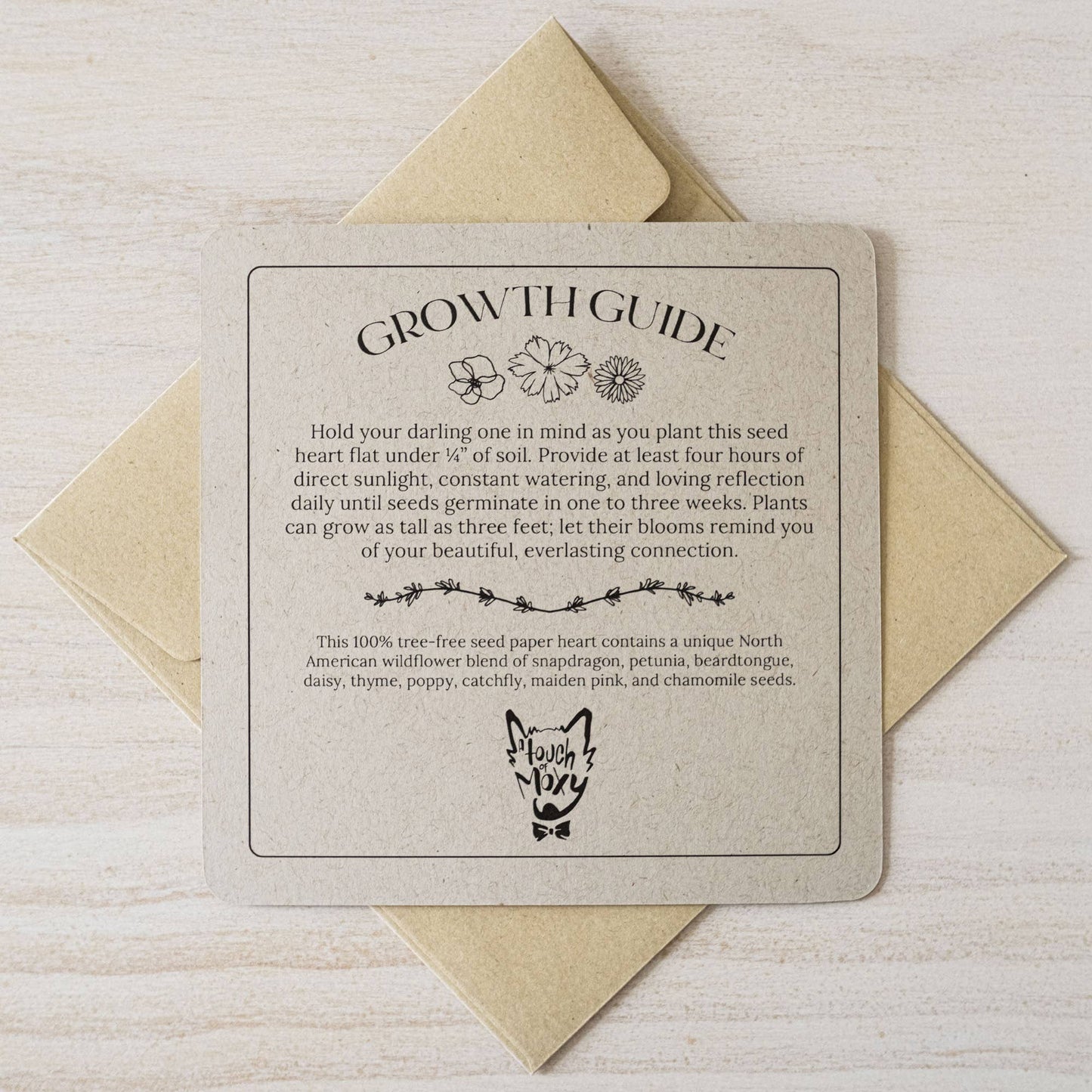 Plantable Seed Paper - Memorial, Sympathy, Tribute