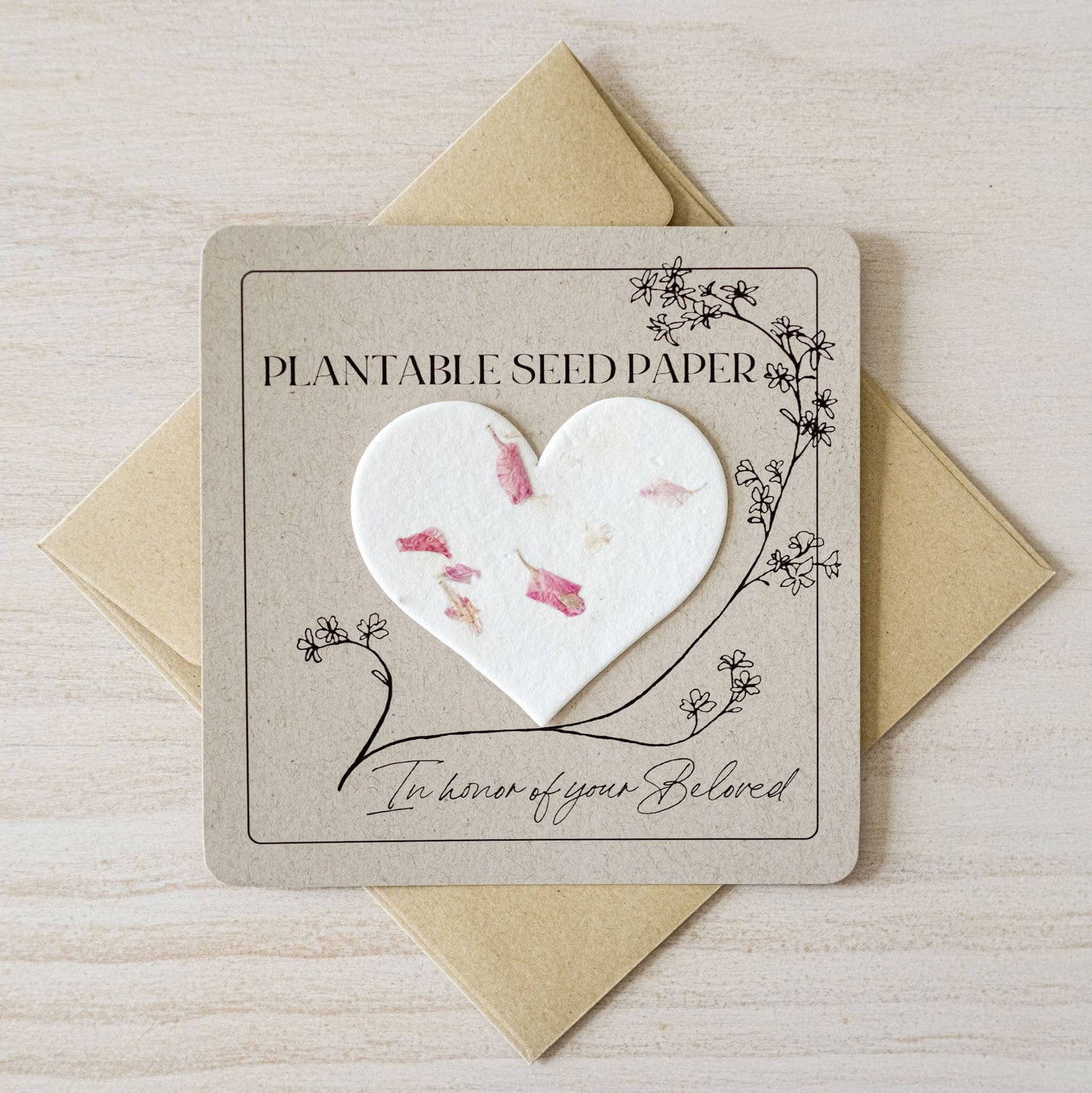 Plantable Seed Paper - Memorial, Sympathy, Tribute