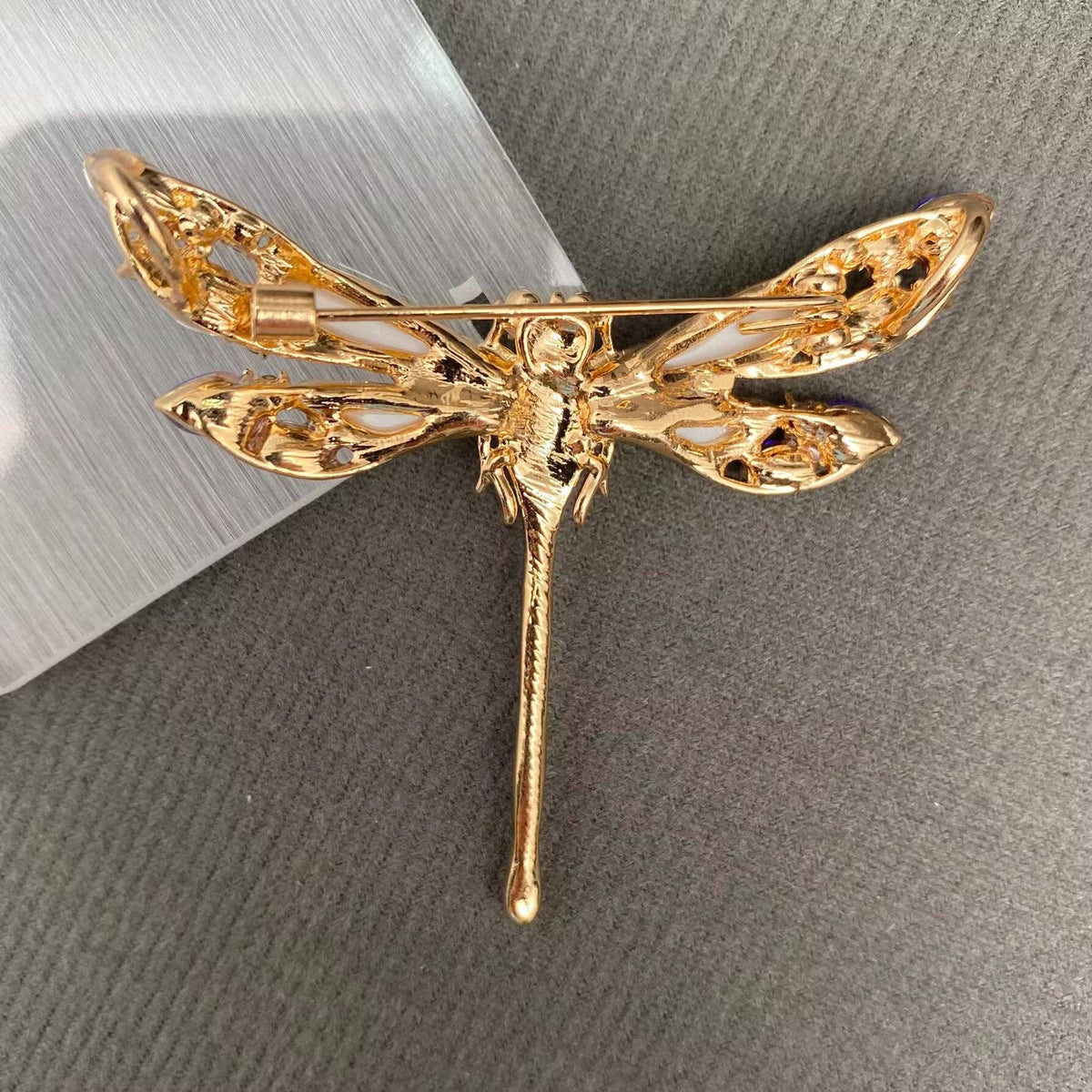 Rhinestone Dragonfly Brooch