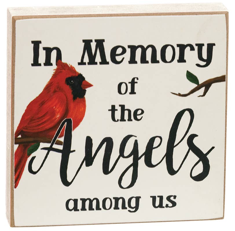 Cardinals Appear Square Block, 2 Assorted