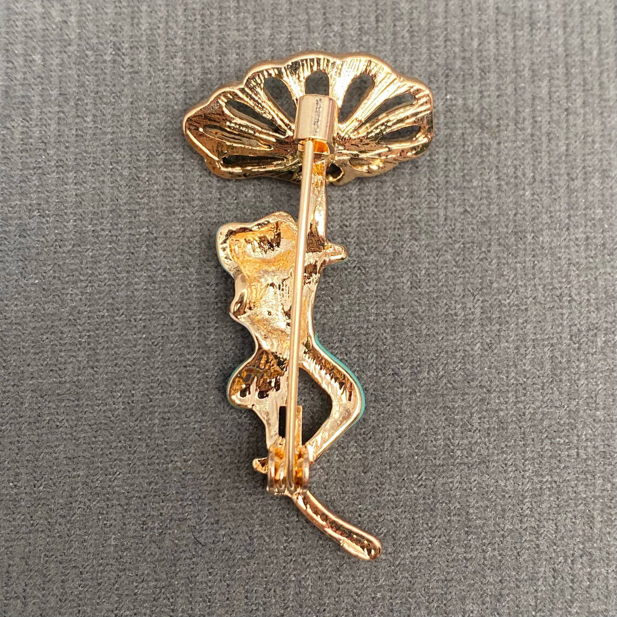 Enamel Frog Brooch