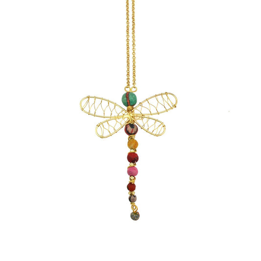 Aasha Dragonfly Pendant Necklace