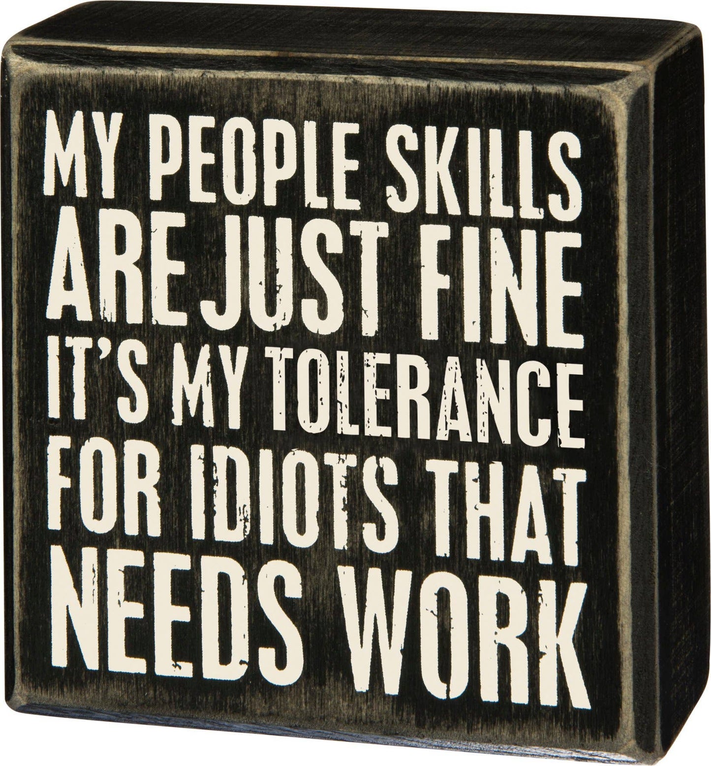 People Skills Box Sign
