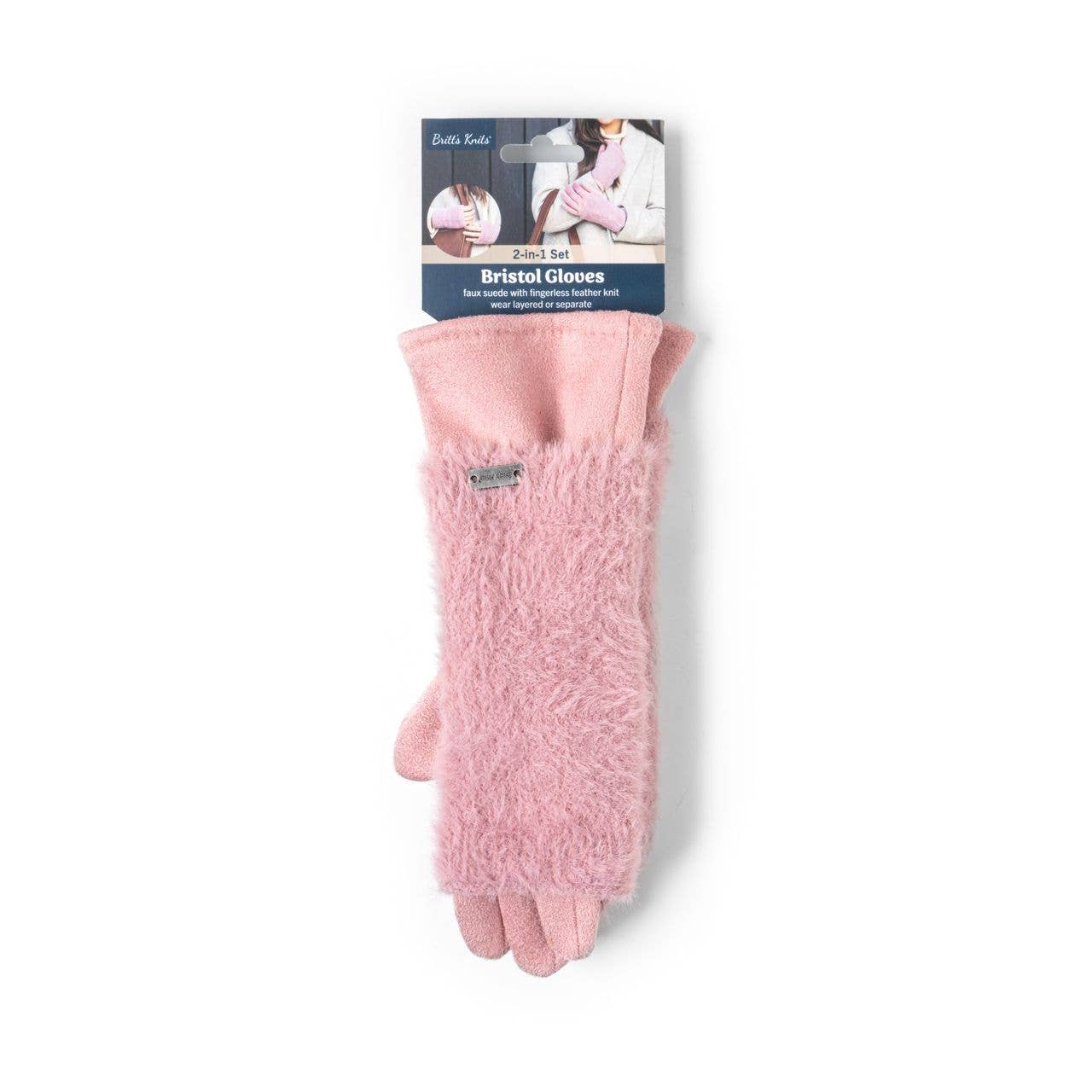 Britt’s Knits Bristol 2-in-1 Fingerless Gloves Open Stock