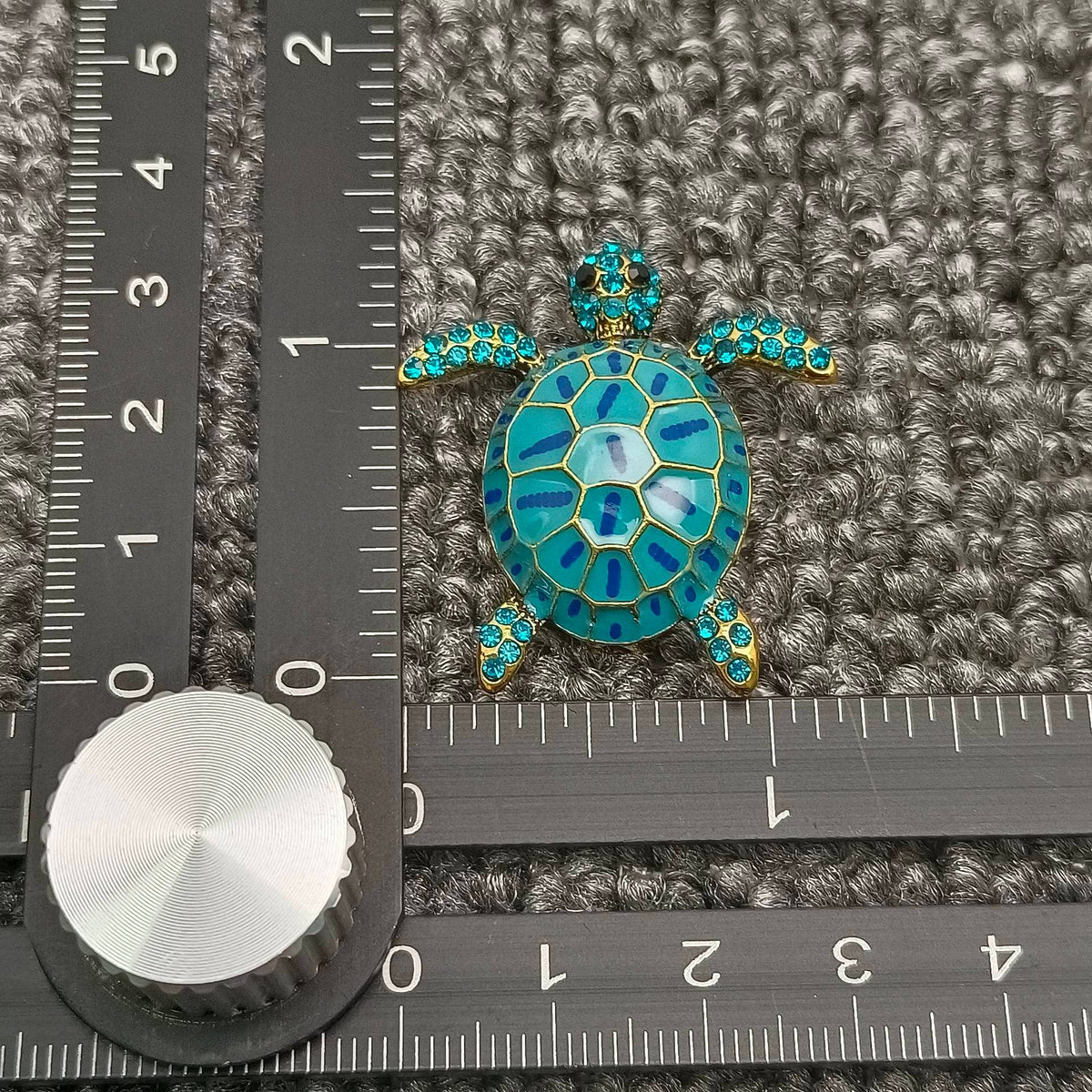 Enamel Turtle Brooch