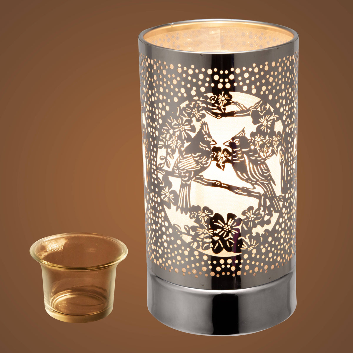 7" Touch lamp/Oil burner/Wax warmer- Cardinals