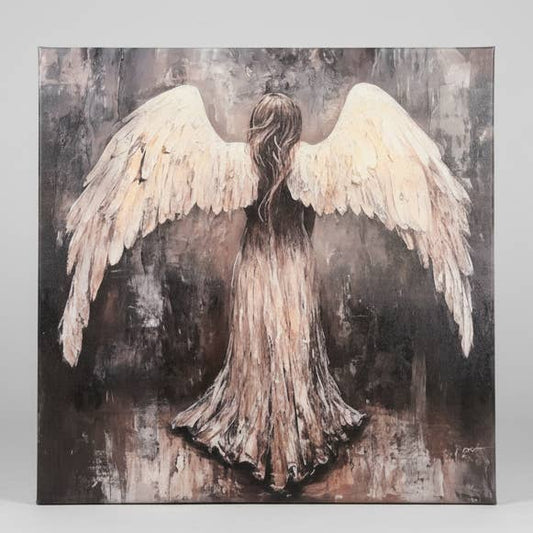 Angel Canvas art print, Spiritual home decor, Christian art