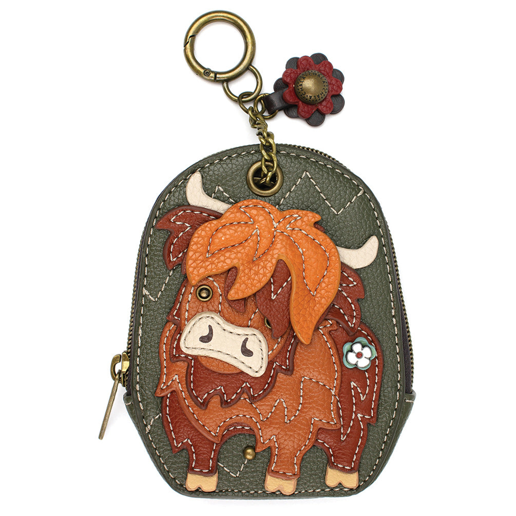 CHALA Mini Coin Purse - Highland Cow - BRAND NEW STYLE!