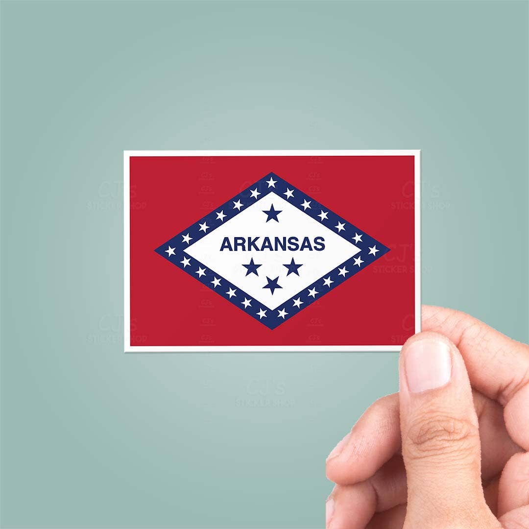 Arkansas AR State Flag Sticker Vinyl Decal