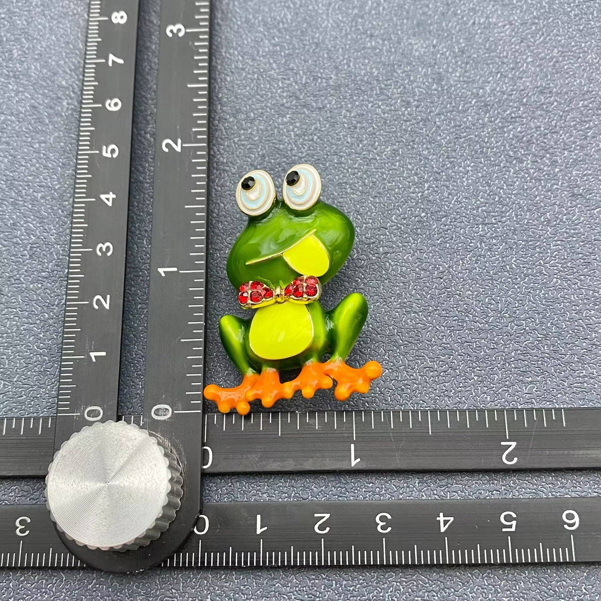 Enamel Frog Brooch