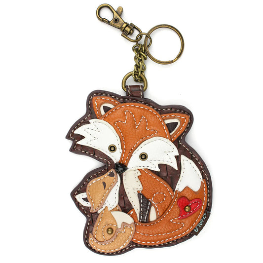 CHALA Fox Family Couple Key Fob, Purse Charm