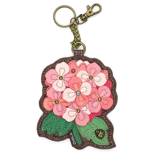 Chala Pink Hydranga Key Fob