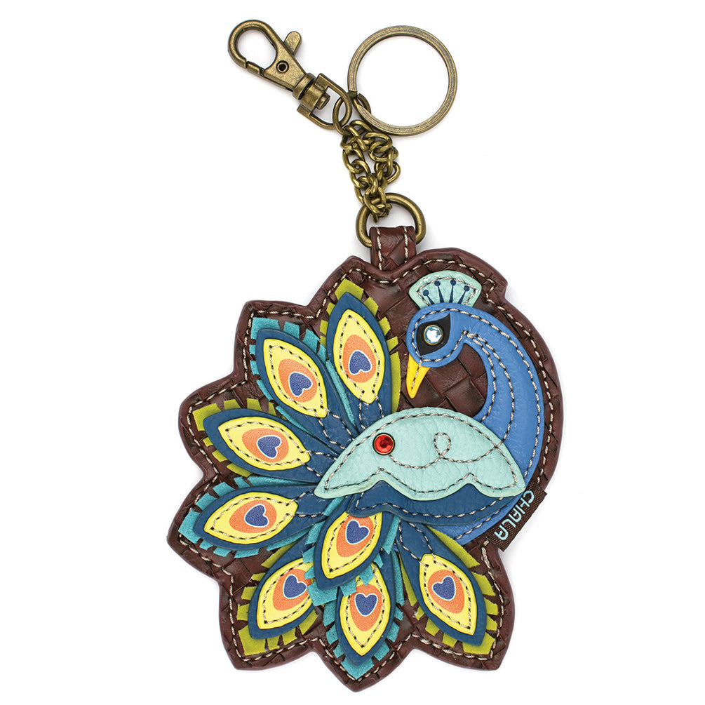 CHALA Peacock Key Fob, Purse Charm
