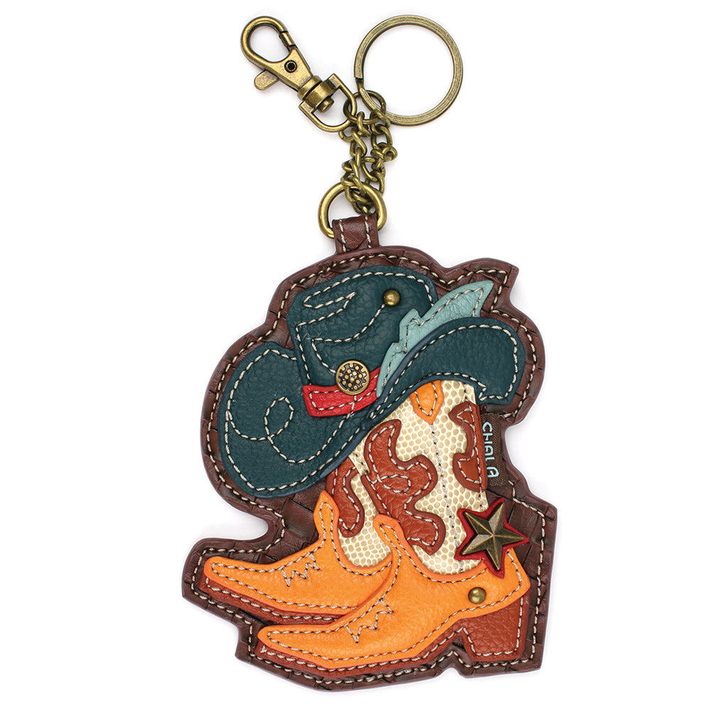 CHALA Western Boots Key Fob, Purse Charm