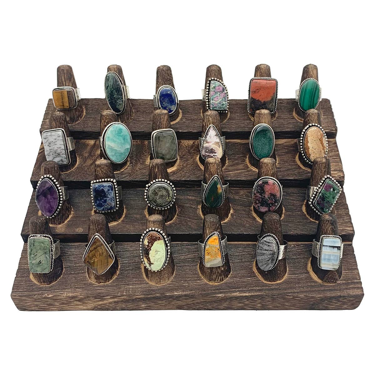 Anju Kashi Semiprecious Stone Large Rings