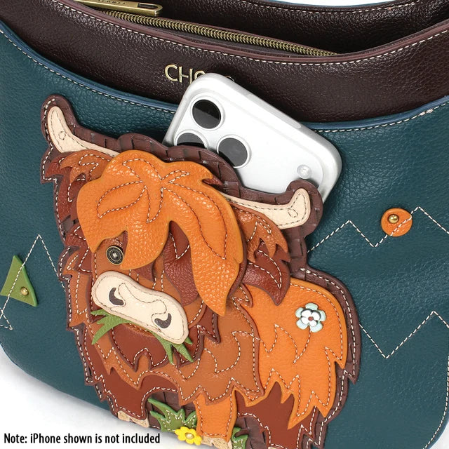CHALA Highland Cow Crescent Crossbody