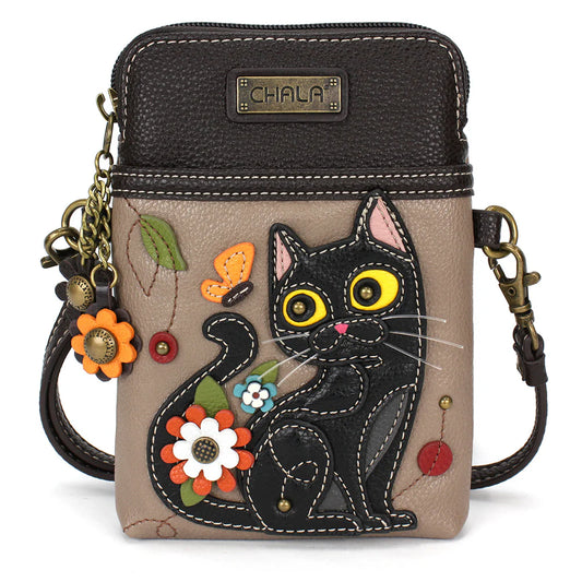 CHALA Crossbody Cell Phone Case - Black Cat