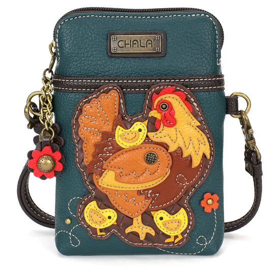 CHALA Crossbody Cell Phone Case - Hen and Chicks