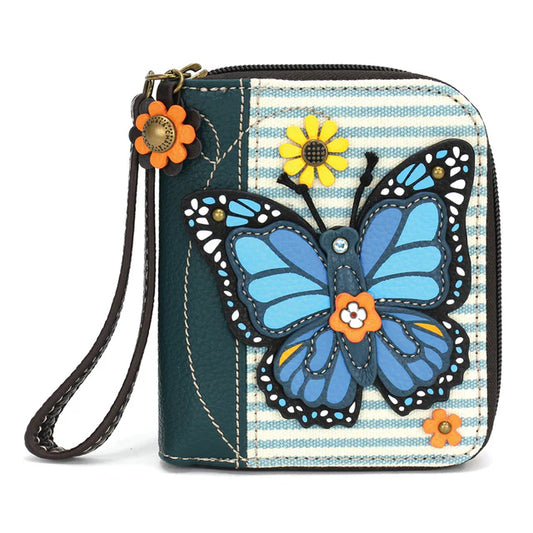 CHALA Blue Butterfly Wallet