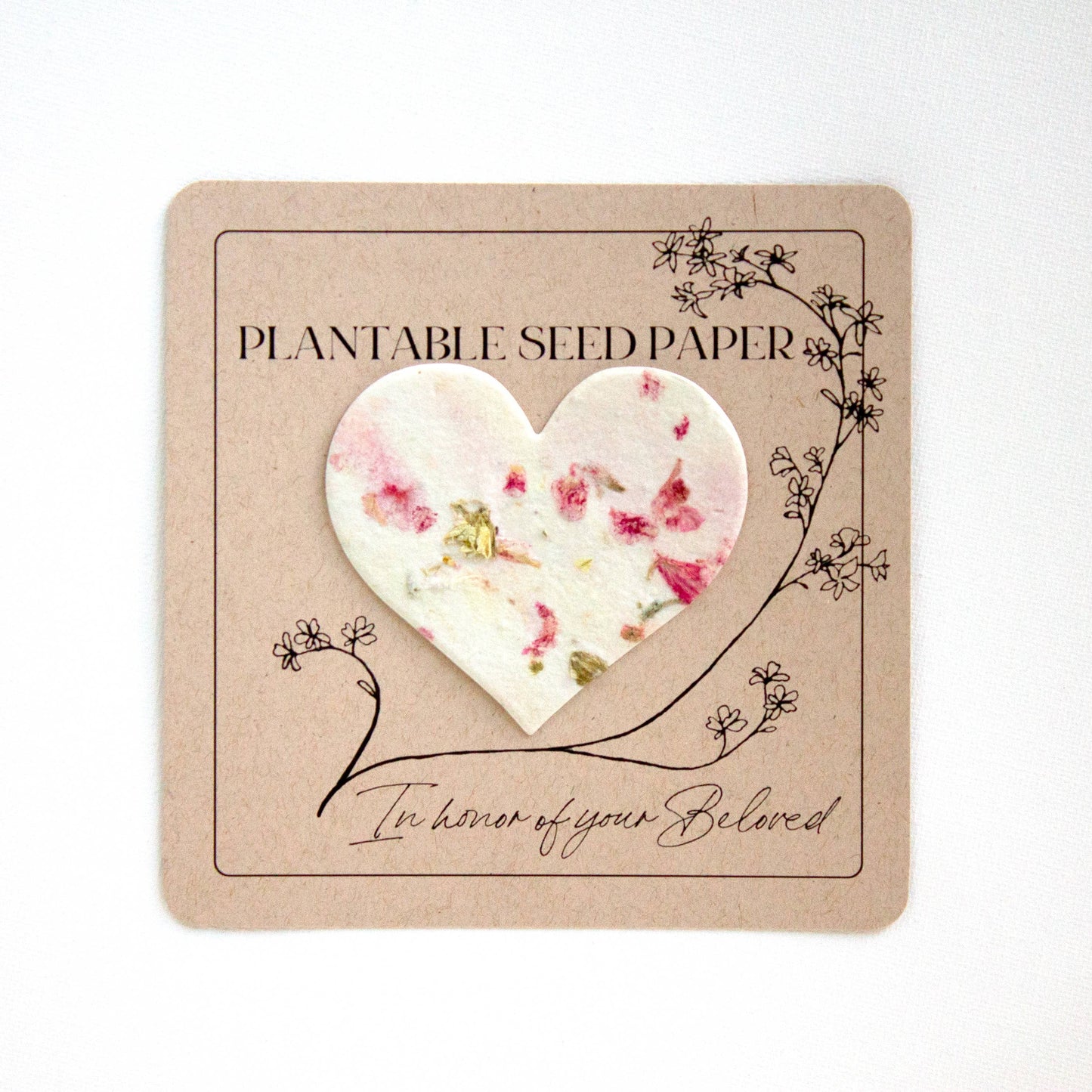 Plantable Seed Paper - Memorial, Sympathy, Tribute