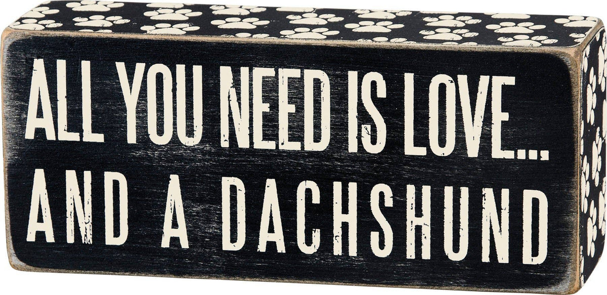 Dachshund Box Sign