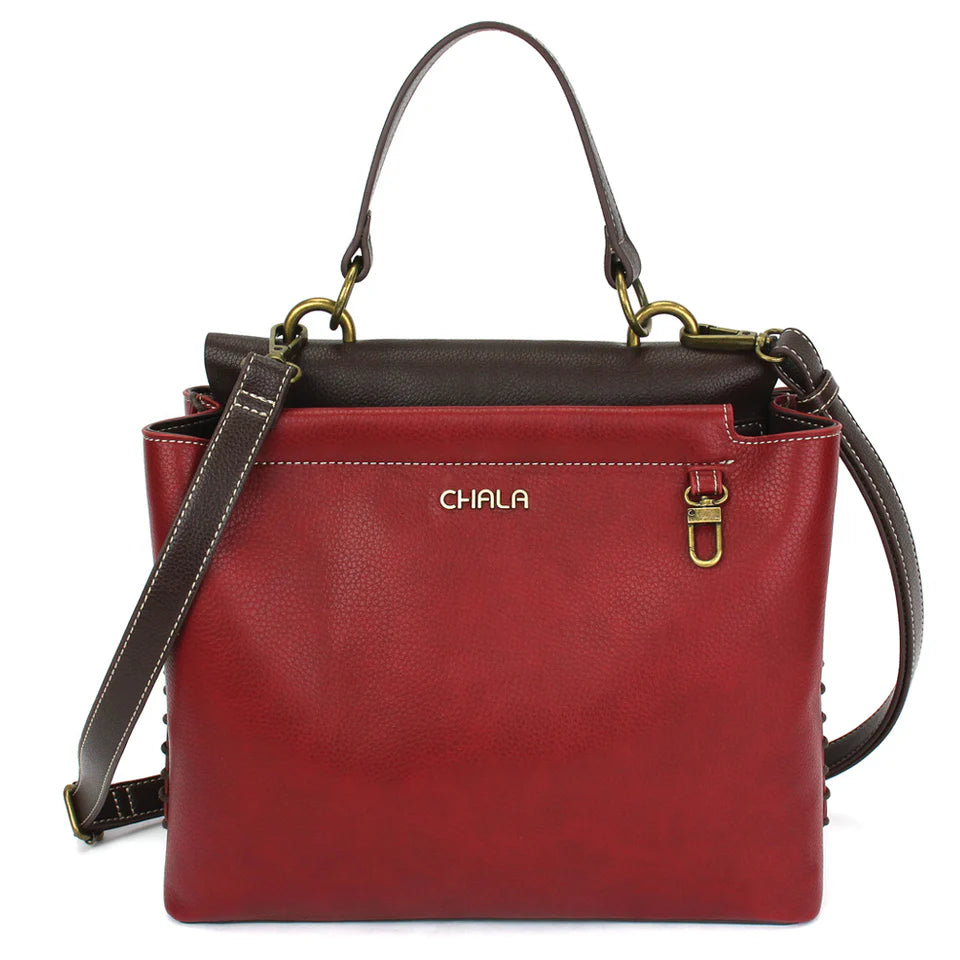 CHALA Charming Satchel - Burgundy