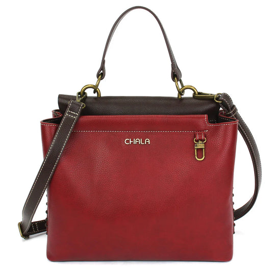 CHALA Charming Satchel - Burgundy