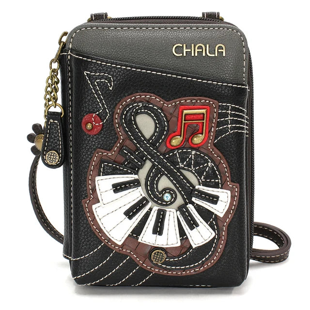 CHALA Crossbody Cell Phone Case Wallet - Treble Clef